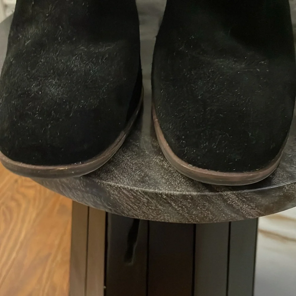 LUCKY BRAND SUEDE WOMEN BLACK BOOTIES 6.5 - Picture 8 of 9